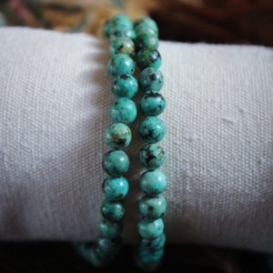 Bracelets énergétiques en turquoise africaine