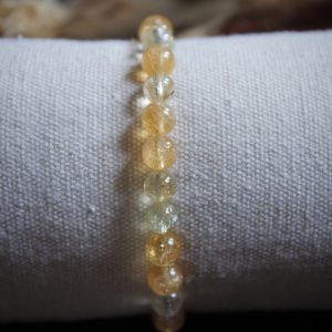 Bracelet énergétique en perles de citrine